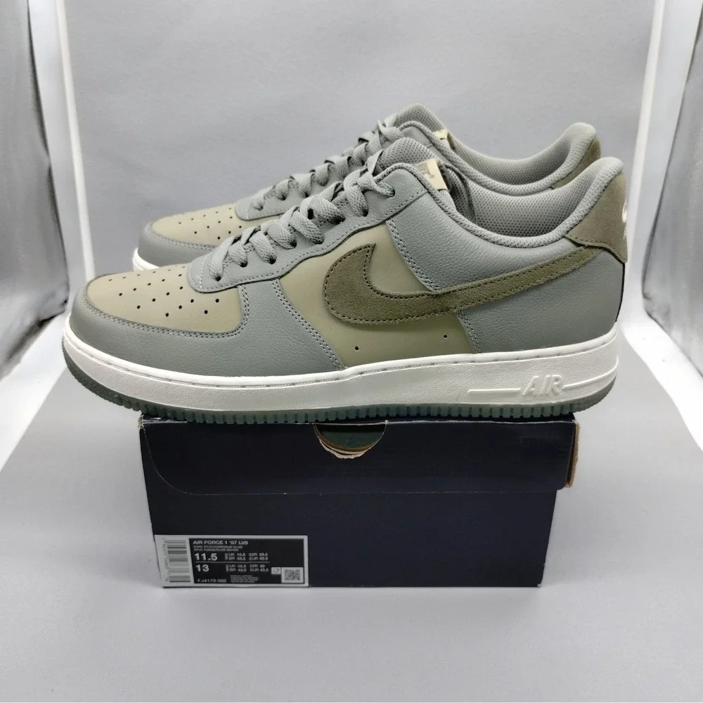 Nike Air Force 1 07 LV8 Dark Stucco Medium Olive Mens 11.5 Athletic Shoes Casual